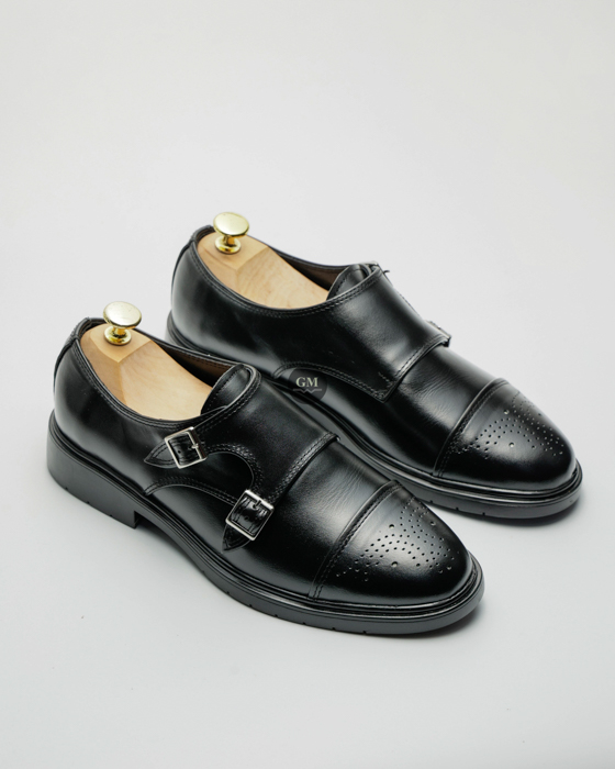 GIÀY MONKSTRAP MT008 ĐEN